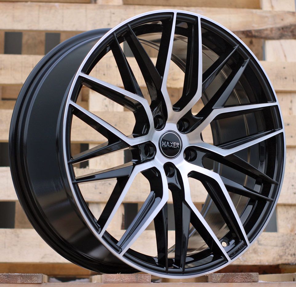  R18x8 5X108 ET 40 67.1 HX035 (B5902) Black Polished (MB) For HAXER (P) 8x18 ET40 5x108