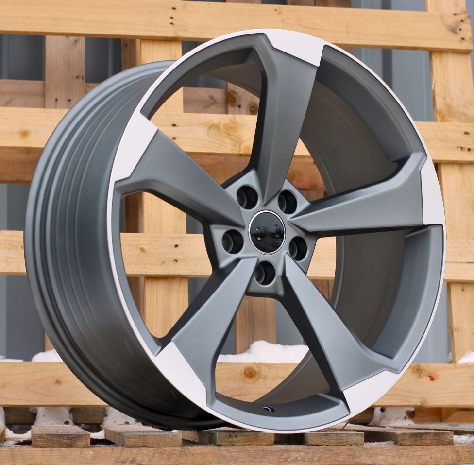  R20x9 5X112 ET 34 66.5 XE351 (FBX346) Grey Polished Half Matt (MGHM) For AUD (Z5) (HYBRID FORGED) 9x20 ET34 5x112