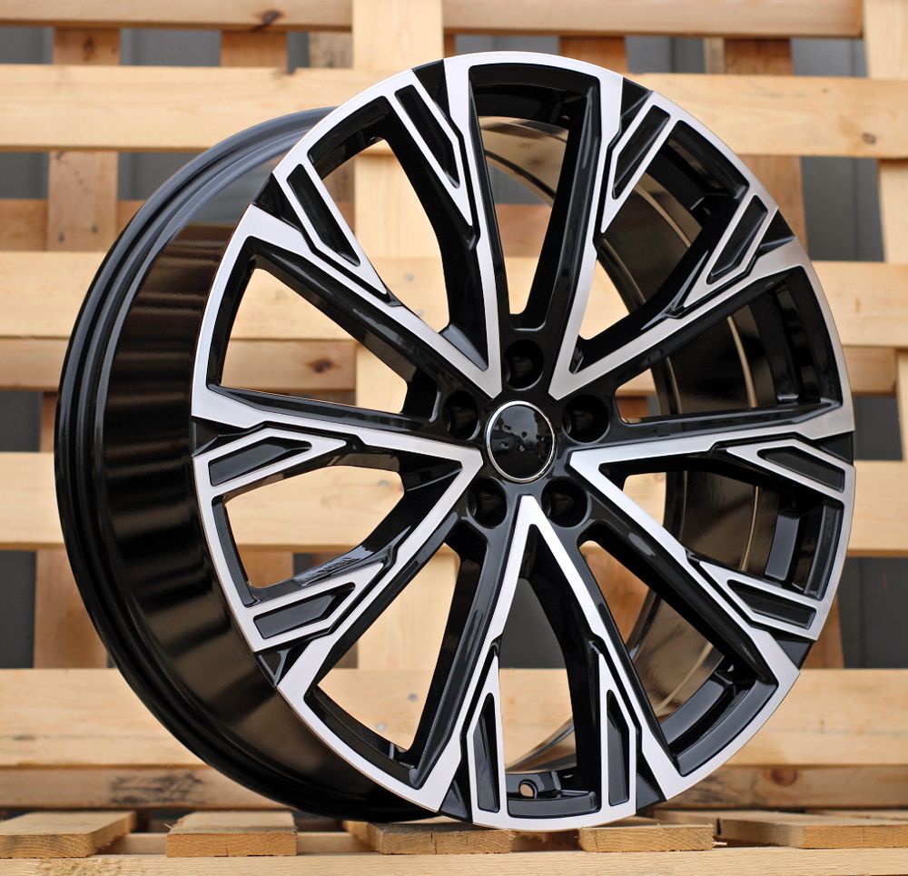 R21x8.5 5X112 ET 43 66.5 3S1277 Black Polished (MB) For AUD (P) (HYBRID FORGED) 8.5x21 ET43 5x112