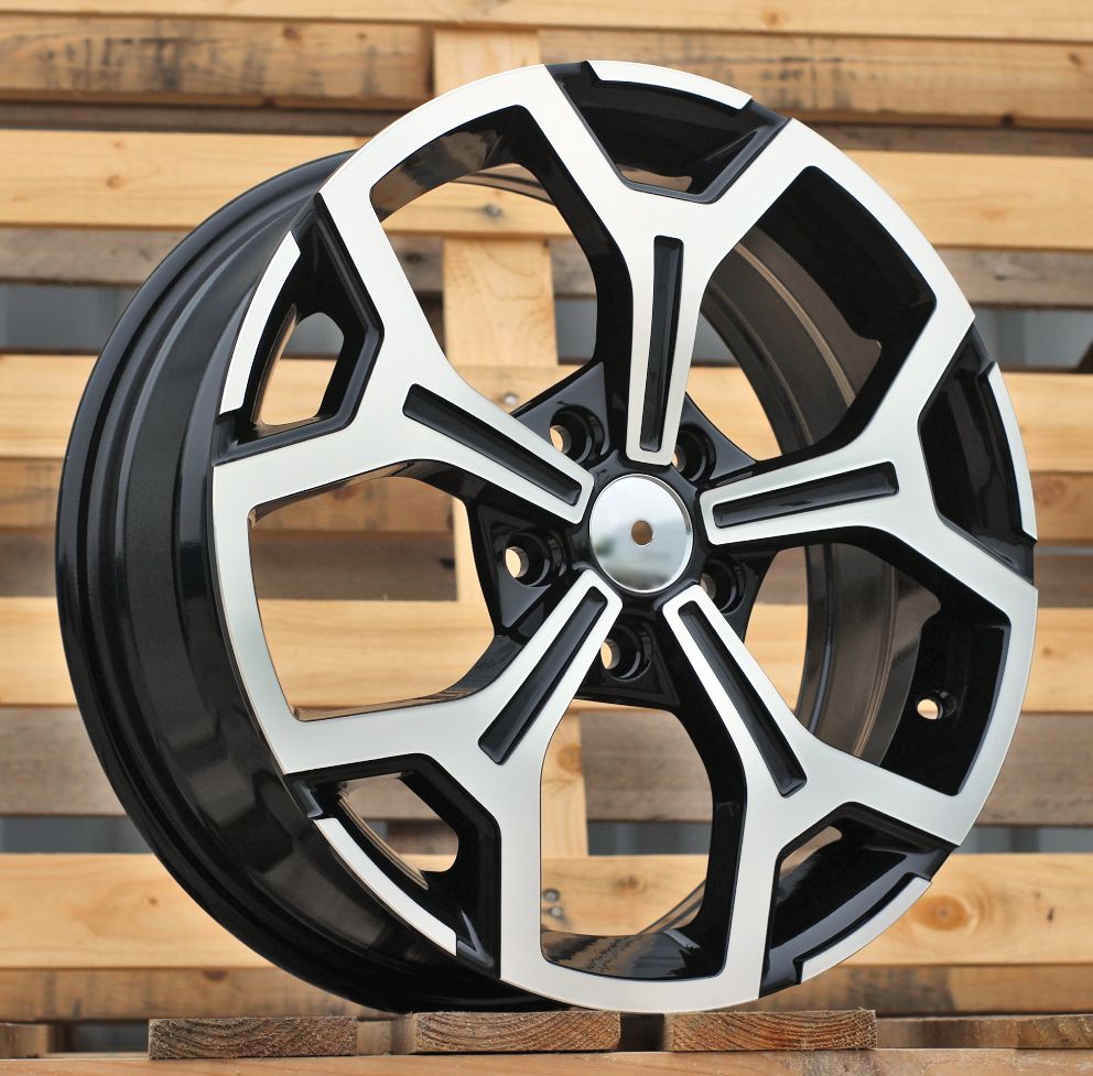  R16x6.5 5X114.3 ET 50 66.1 B5409 Black Polished (MB) For DACIA (R+D5) 6.5x16 ET50 5x114.3