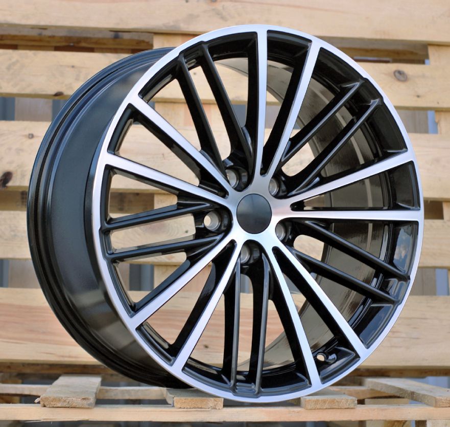 R19x8 5X112 ET 30 66.6 H3071F Black Polished (MB) For BMW (P1) (HYBRID FORGED Front+Rear) 8x19 ET30 5x112