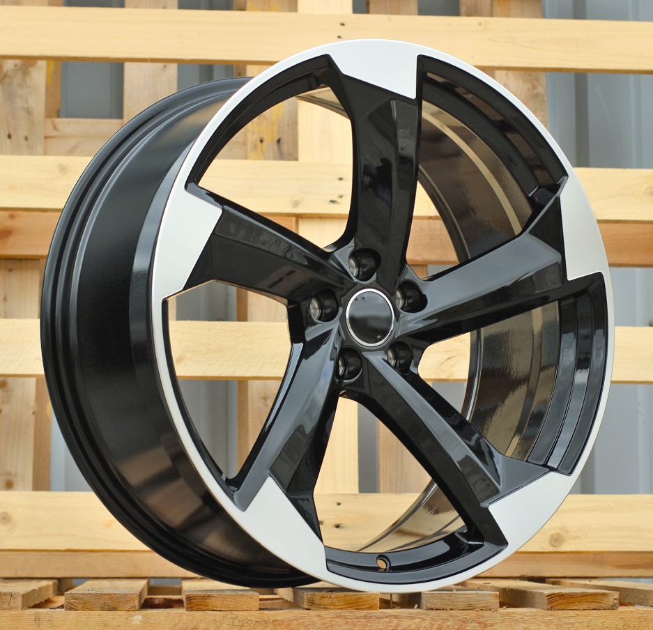R21x9 5X112 ET 25 66.45 H3388F Black Polished (MB) For AUD (Z3) (HYBRID FORGED) 9x21 ET25 5x112