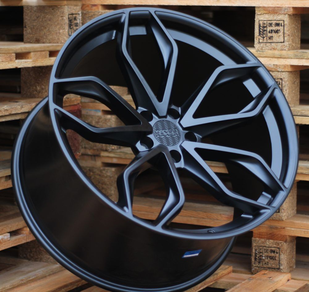 R22x10 5X120 ET 40 74.1 HX011 (E255221003S) Black Half Matt (BLHM) For HAXER (K4+P2) (Front+Rear) 10x22 ET40 5x120