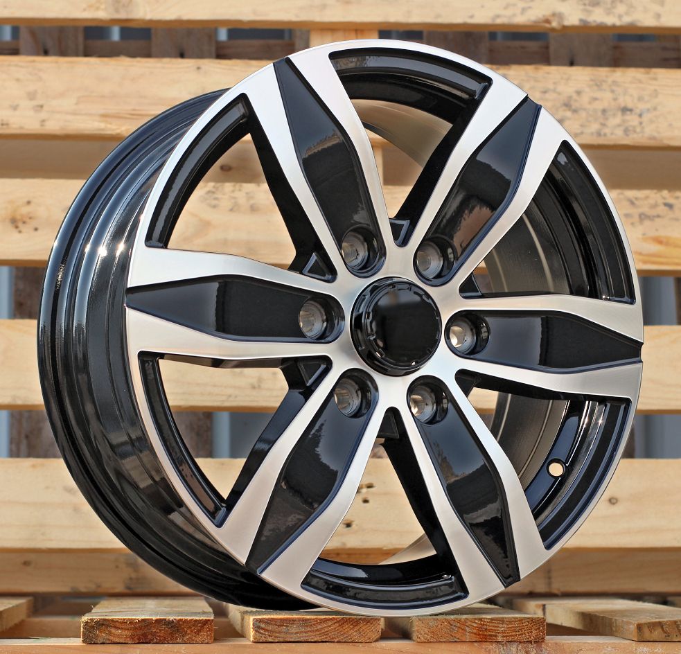  R16x7 6X130 ET 50 84.1 YF6153 Black Polished (MB) For MER (M) (HYBRID FORGED (max 1200kg)) 7x16 ET50 6x130