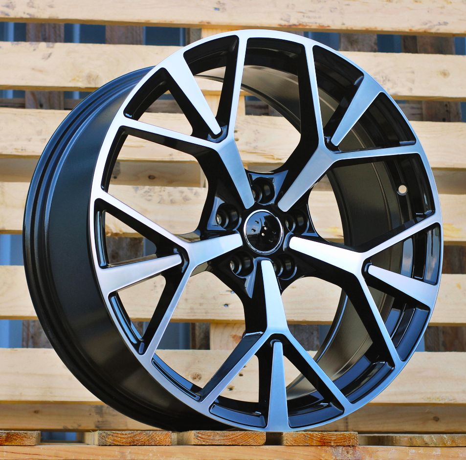 ALU PLATIŠČA R20x8.5 5X112 ET 38 57.1 3S1385 (IN3624F) Black Polished (MB) For AUD (Z7) (HYBRID FORGED New Q3) 8.5x20 ET38 5x112