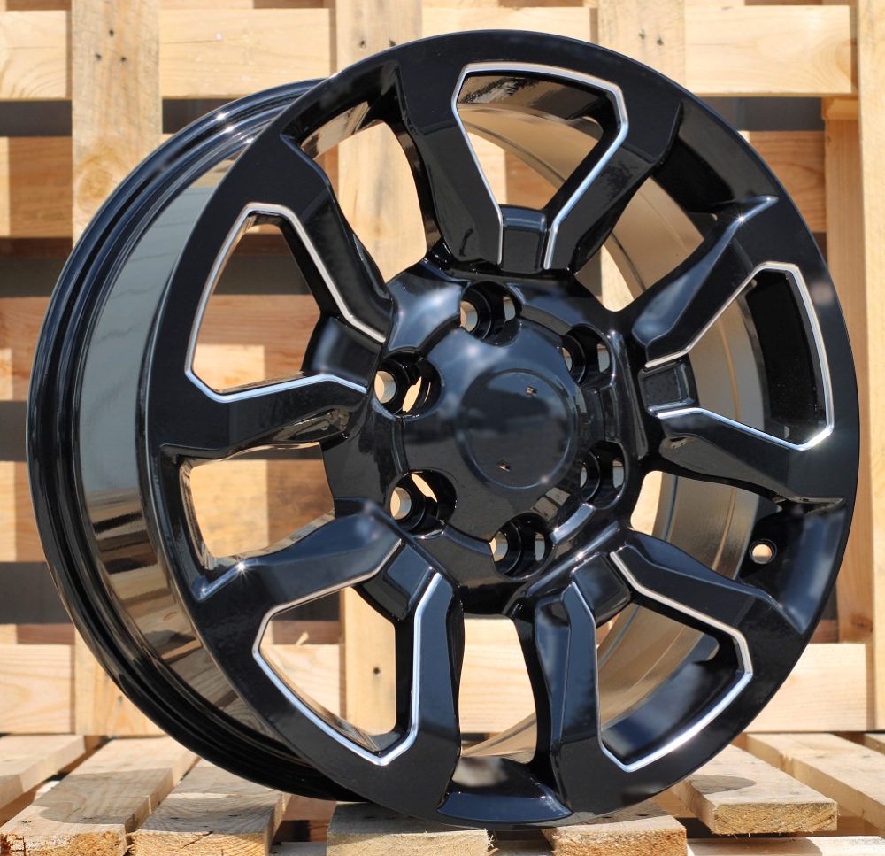  R18x7.5 6X139.7 ET 25 106.1 B1623 (IN1103) Black (BL) For TOYOT (P2) 7.5x18 ET25 6x139.7