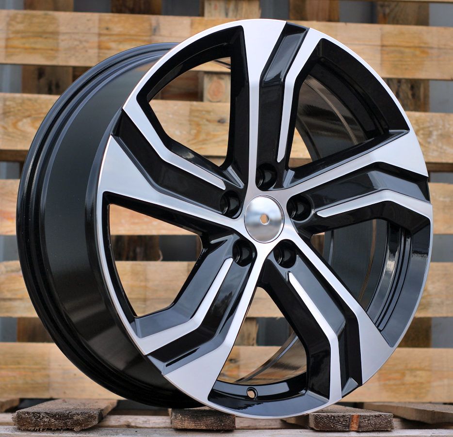  R18x8 5X108 ET 42 63.4 Y0143 Black Polished (MB) For VOLVO (K4+P) 8x18 ET42 5x108