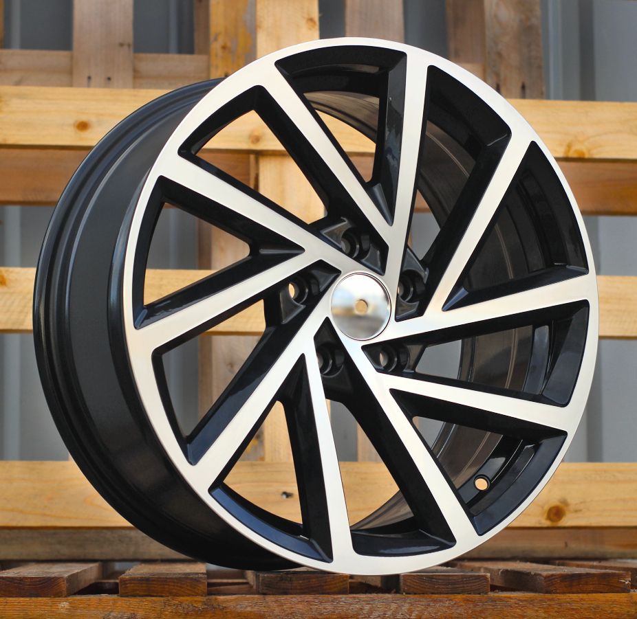  R19x8 5X112 ET 45 57.1 B5329 (BY1420) Black Polished (MB) For VW (Z2) 8x19 ET45 5x112