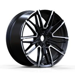  R19x8 5X112 ET 30 66.6 3S1284 Black Polished (MB) For BMW (Z4) (HYBRID FORGED Rear+Front) 8x19 ET30 5x112