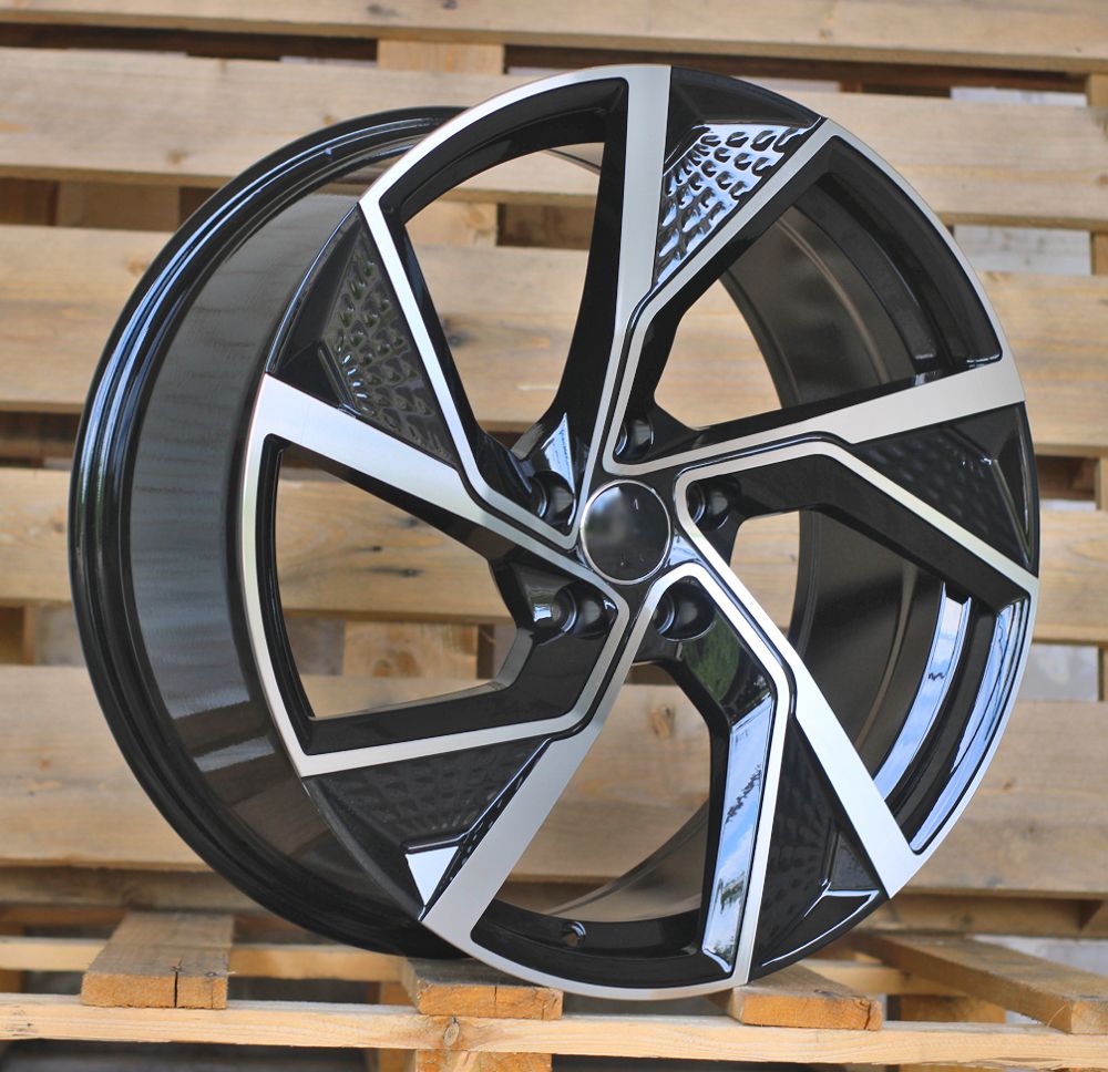  R19x8.5 5X112 ET 35 66.5 FBX264 Black Polished (MB) For AUD (P2) (HYBRID FORGED) 8.5x19 ET35 5x112