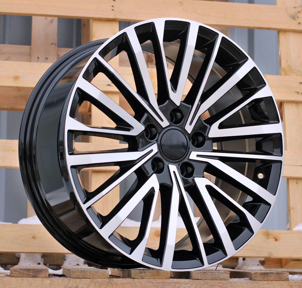  R20x8 5X120 ET 45 65.1 B1515 (B1515/VW411) Black Polished (MB) For VW (Z4+Z6) ((max 1000kg)) 8x20 ET45 5x120