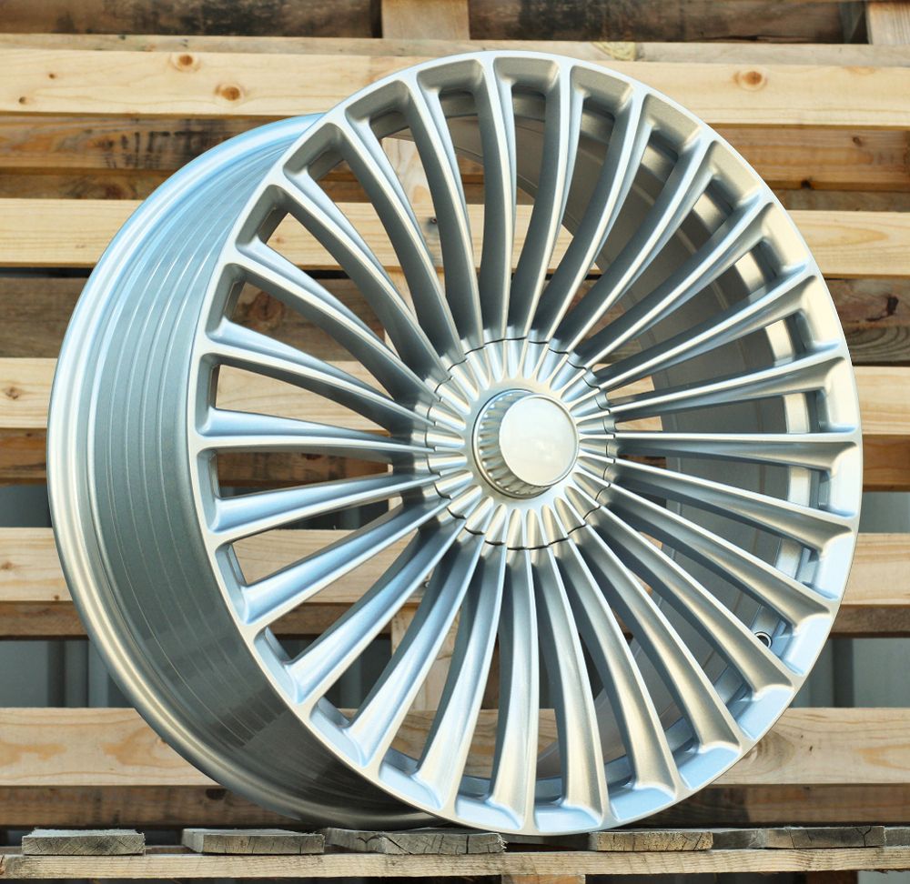 R21x10 5X112 ET 40 66.6 FBX202 Silver Shining (SS) For MER (Z6) (HYBRID FORGED Rear+Front) 10x21 ET40 5x112