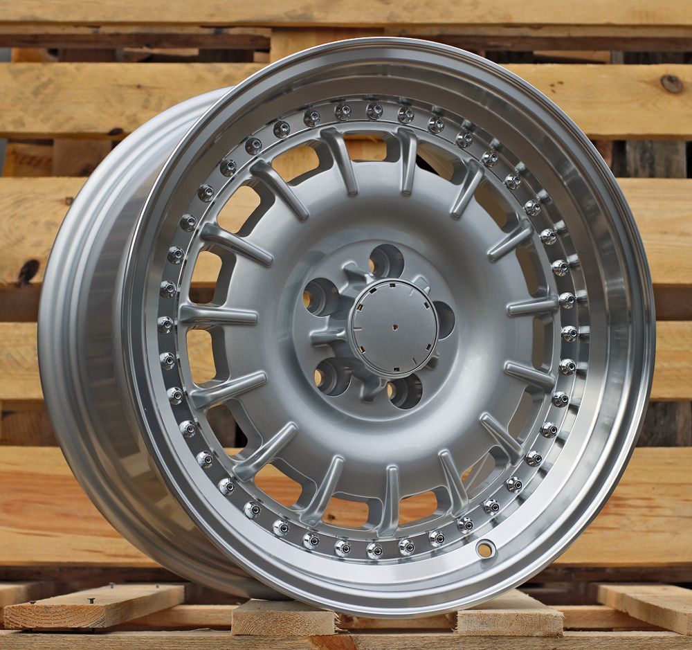 R17x9 5X112 ET 30 66.6 B1855 Silver+Polished Lip (SP) For MER (Z6) (Rear+Front) 9x17 ET30 5x112