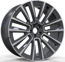  R22x9 5X108 ET 38.5 63.4 YF7076 Black Polished (MB) For VOLVO (Z6) (HYBRID FORGED New Model) 9x22 ET38.5 5x108