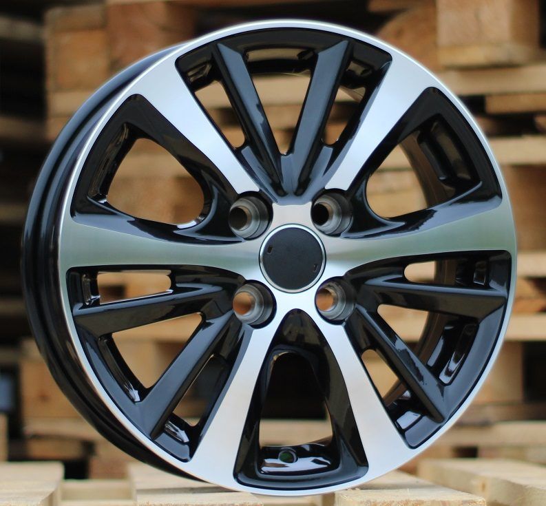  R15x5.5 4X100 ET 44 54.1 I6072 Black Polished (MB) For TOYOT (K7) 5.5x15 ET44 4x100