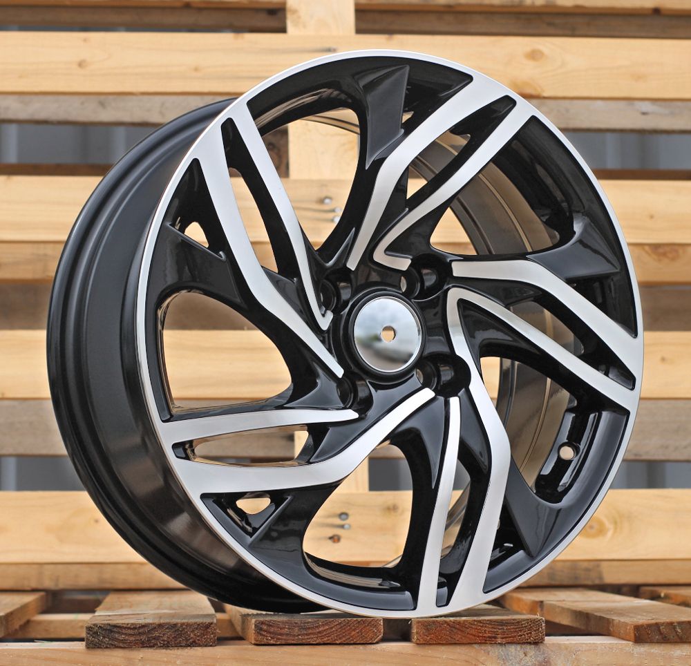  R16x7 4X108 ET 25 65.1 BK607 Black Polished (MB) For CITRO (P2+K2) 7x16 ET25 4x108