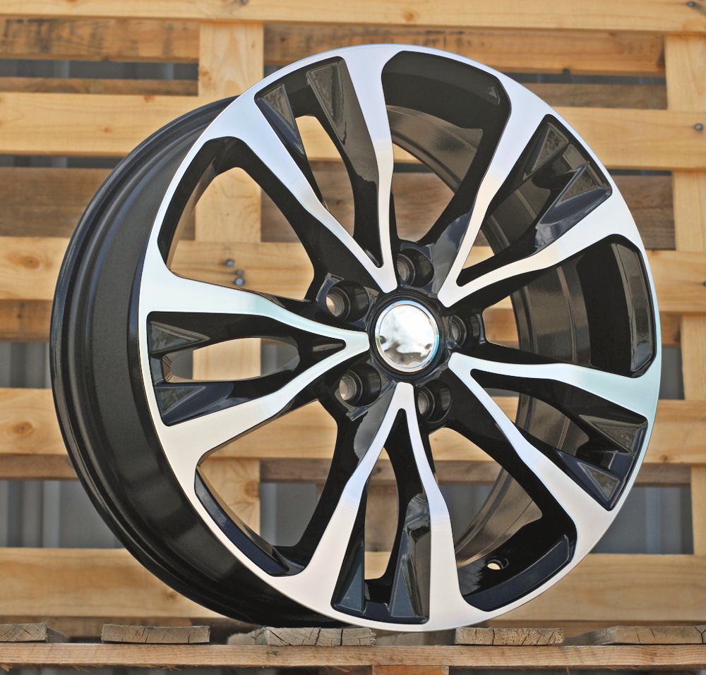  R17x7 5X114.3 ET 40 60.1 A5499 (BK5212) Black Polished (MB) For TOYOT (P+R) 7x17 ET40 5x114.3
