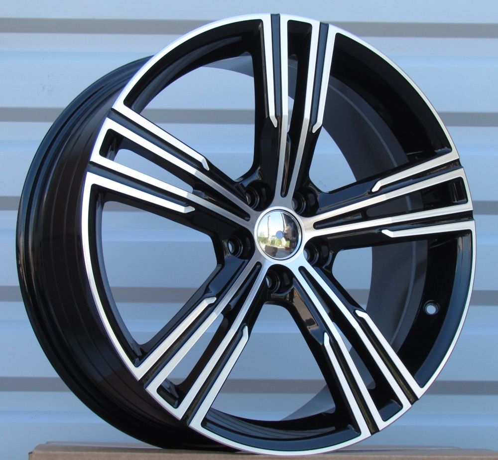 R18x8 5X108 ET 42 63.3 FE184 (YF5773) Black Polished (MB) For VOLVO (K7) (HYBRID FORGED) 8x18 ET42 5x108