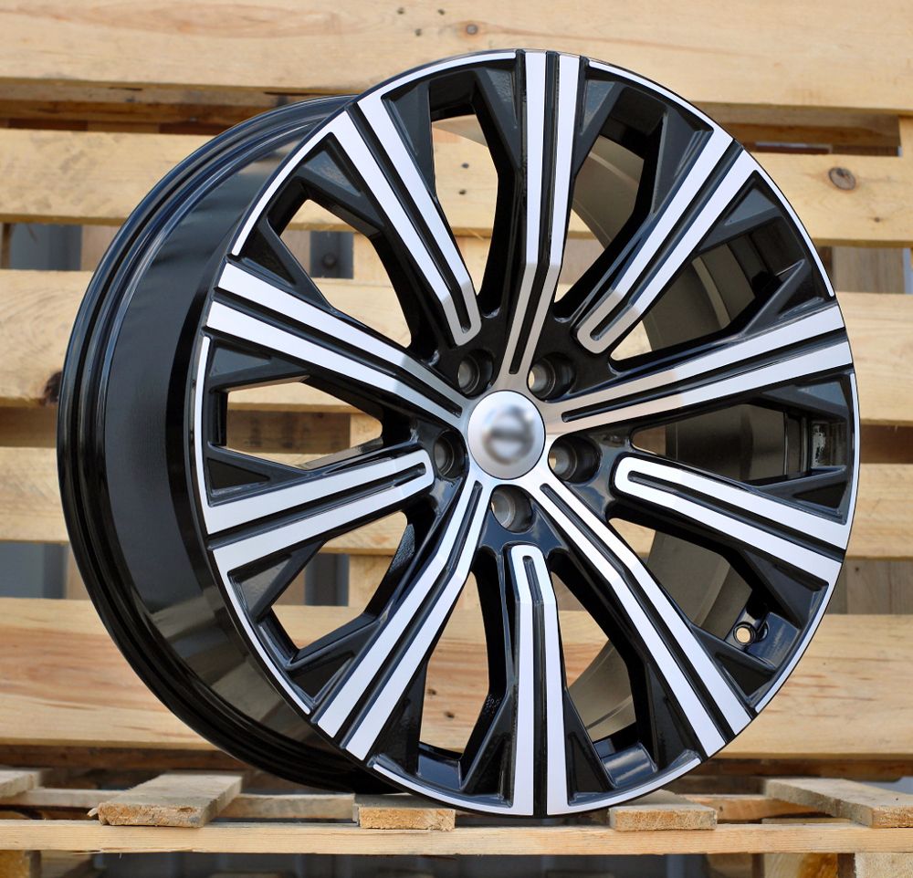  R20x9 5X108 ET 39 63.4 F0054 (TL0054NW) Black Polished (MB) For VOLVO (Z6) 9x20 ET39 5x108