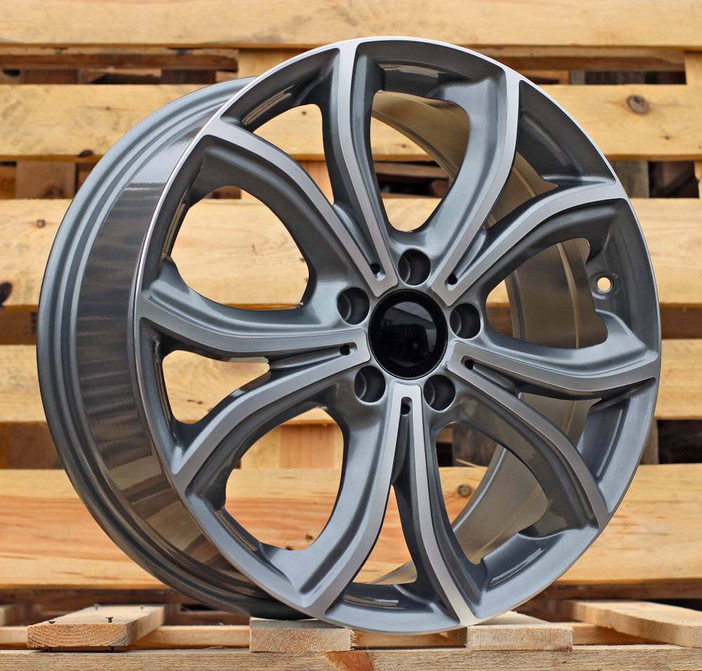  R18x8 5X112 ET 43 66.6 FBX271 Grey Polished (MG) For MER (Z5) (HYBRID FORGED) 8x18 ET43 5x112