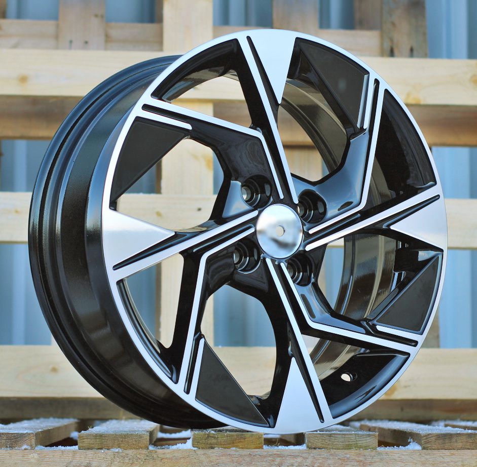 R16x6.5 4X100 ET 45 54.1 Y1265 Black Polished (MB) For KIA (D4) 6.5x16 ET45 4x100