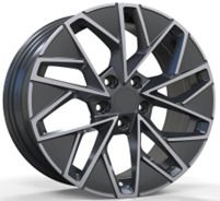  R18x8 5X112 ET 44 57.1 YF0444 Black Polished (MB) For SKODA (K7) (HYBRID FORGED) 8x18 ET44 5x112
