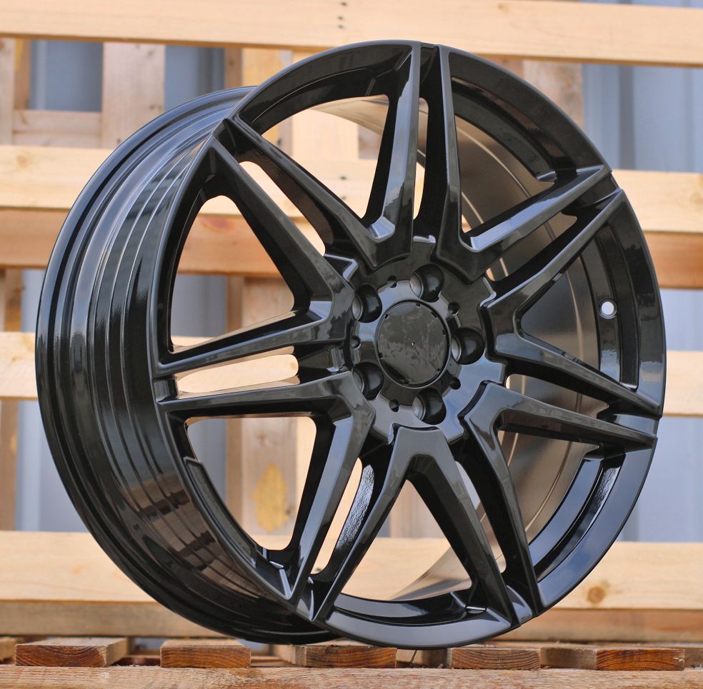 R19x8 5X112 ET 52 66.6 YF7075 Black (BL) For MER (K8) (HYBRID FORGED (1075 kg)) 8x19 ET52 5x112