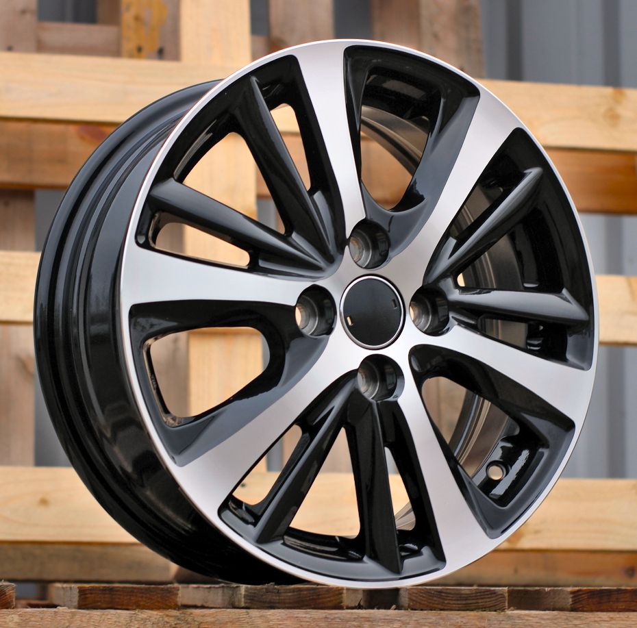 R15x5.5 4X100 ET 44 54.1 I6072 Black Polished (MB) For TOYOT (Z6) 5.5x15 ET44 4x100