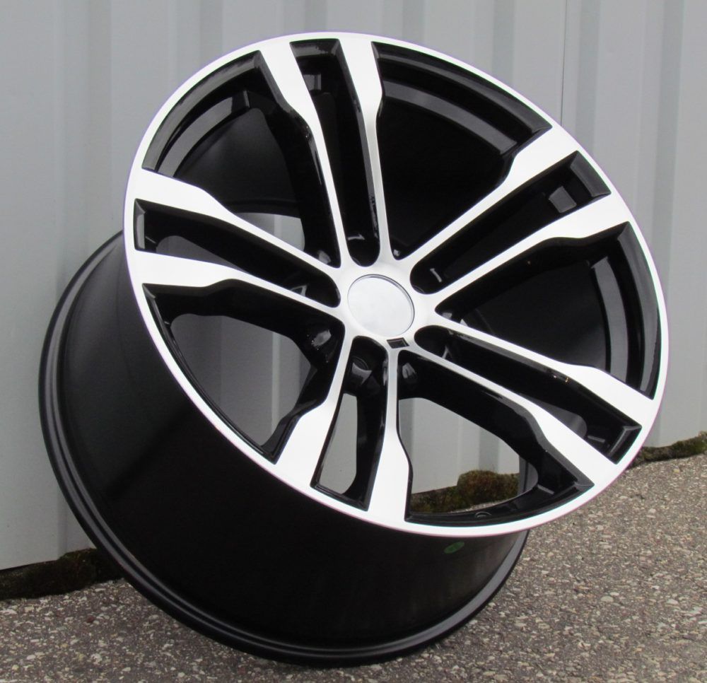 R20x10 5X120 ET 40 74.1 BK924 Black Polished (MB) BMW (K4) (Rear+Front) 10x20 ET40 5x120