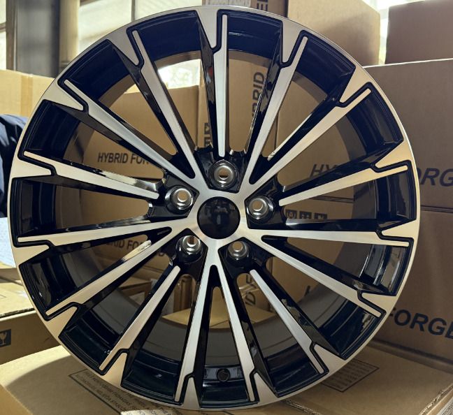  R18x8 5X112 ET 45 57.1 YF0446 Grey Polished (MG) For SKODA (P1) (HYBRID FORGED) 8x18 ET45 5x112