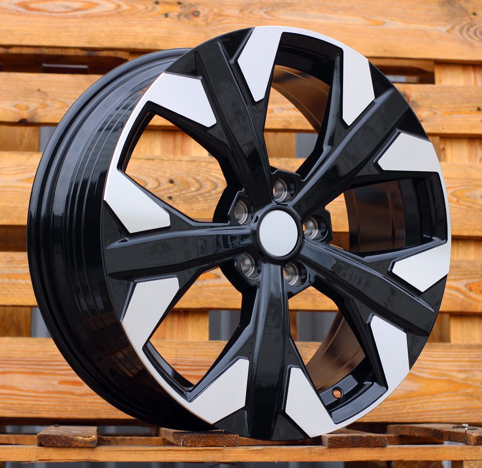 R19x7.5 5X114.3 ET 51 67.1 YF5699 Black Polished (MB) For KIA (P1) (HYBRID FORGED) 7.5x19 ET51 5x114.3