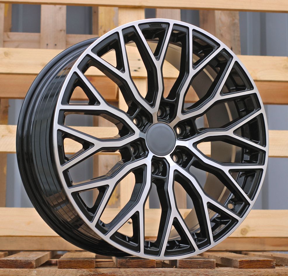 R18x8 6X120 ET 50 74.6 HF2125 Black Polished (MB) For FORD (Z3) (HYBRID FORGED (max 1050kg)) 8x18 ET50 6x120