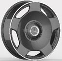  R22x10 5X130 ET 36 84.1 F5133 Black Half Matt+Polished Lip (BLHMPL) For MER (P1) (HYBRID FORGED) 10x22 ET36 5x130