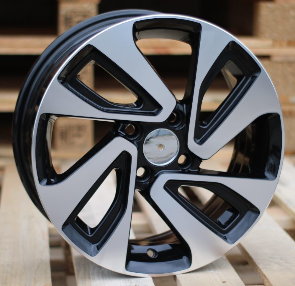  R16x6 4X100 ET 43 54.1 A422 Black Polished (MB) For KIA (P2) 6x16 ET43 4x100