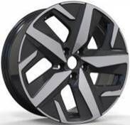  R18x8 5X112 ET 45 57.1 FBX236 Black Polished (MB) For VW (Z5) (HYBRID FORGED) 8x18 ET45 5x112