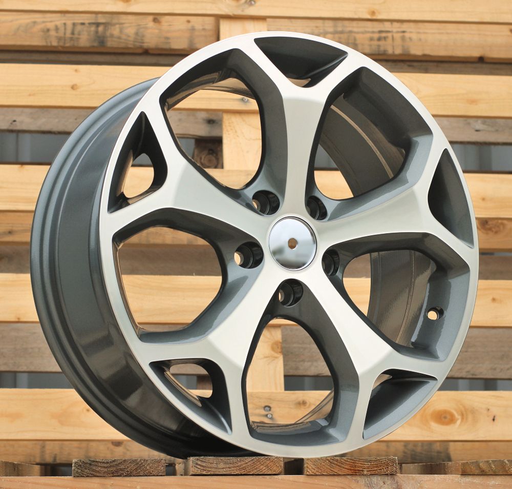  R16x6.5 5X108 ET 50 63.4 BK386 Grey Polished (MG) For FORD (R+K4) 6.5x16 ET50 5x108