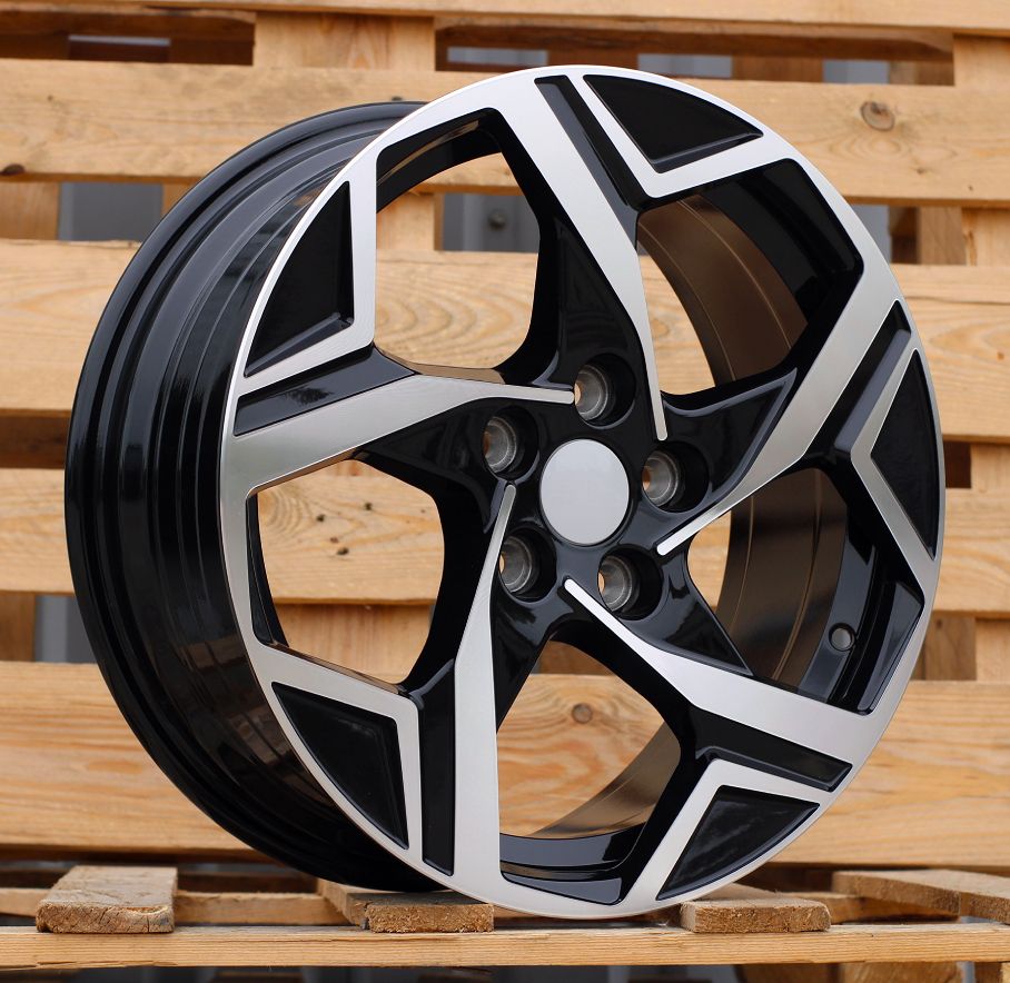  R17x7 5X114.3 ET 48.5 67.1 YF5700 Black Polished (MB) For KIA (P1) (HYBRID FORGED New Model) 7x17 ET48.5 5x114.3