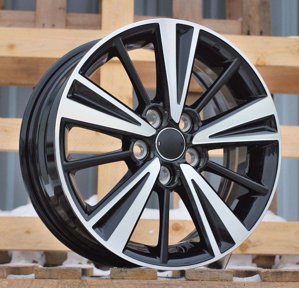  R15x6 5X100 ET 40 54.1 I5449 Black Polished (MB) For TOYOT (Z6) 6x15 ET40 5x100