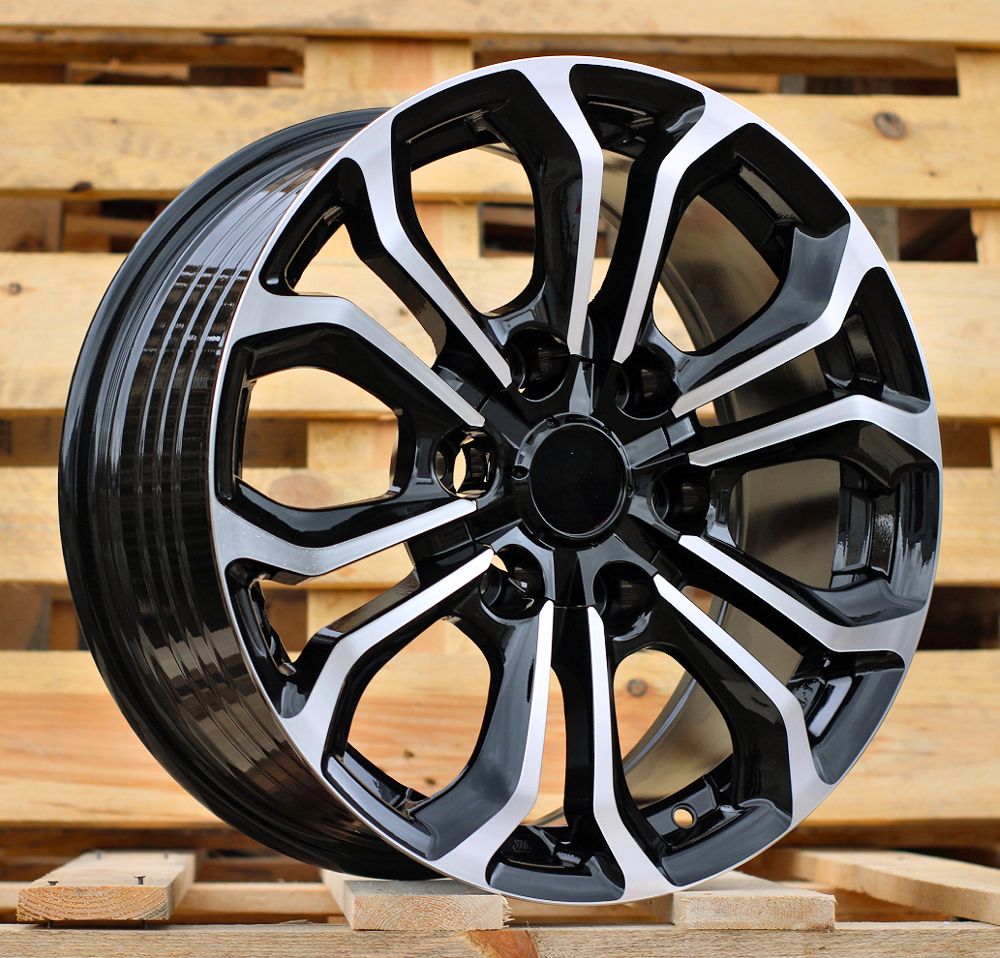  R17x7.5 6X139.7 ET 25 110.1 FBX198 Black Polished (MB) For TOYOT (K3) (HYBRID FORGED) 7.5x17 ET25 6x139.7