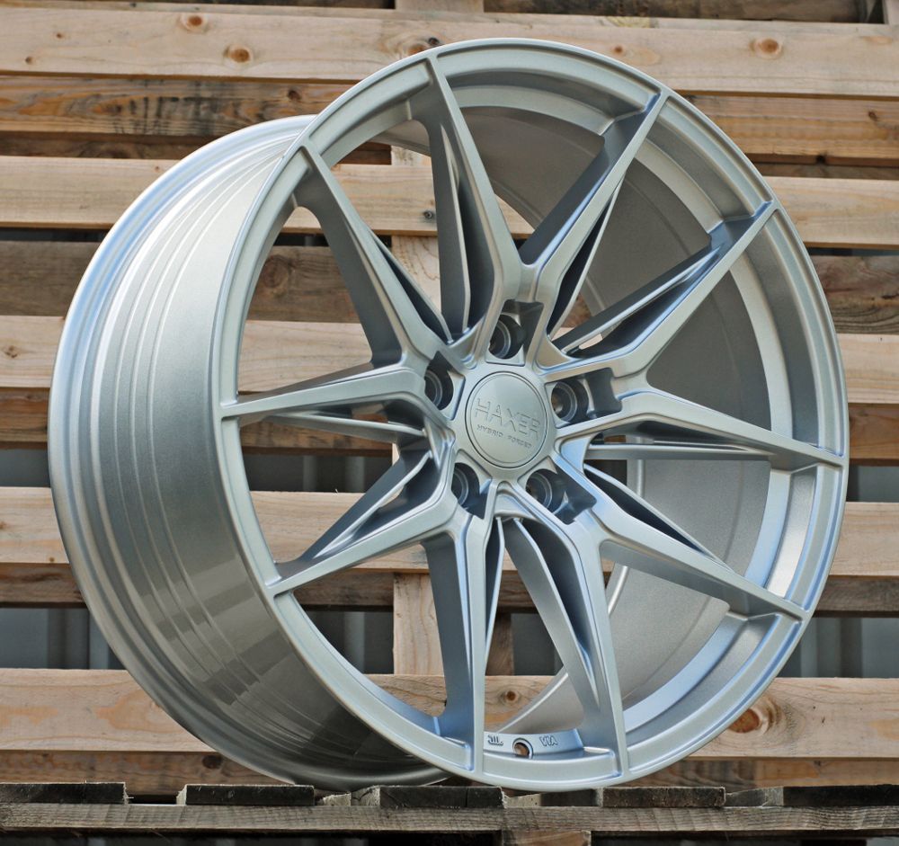 R19x8.5 5X112 ET 40 66.5 HX036 (IN3614F) Silver Shining (SS) For HAXER (Z7) (HYBRID FORGED) 8.5x19 ET40 5x112