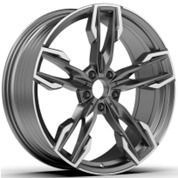 R21x8.5 5X112 ET 30 66.6 YF5718 Black Polished (MB) For BMW (P1) ((X3) HYBRID FORGED Rear+Front) 8.5x21 ET30 5x112