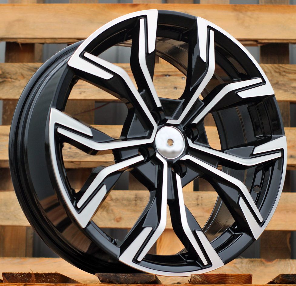  R16x6.5 4X100 ET 37 60.1 B5920 Black Polished (MB) For RENAU (P) 6.5x16 ET37 4x100