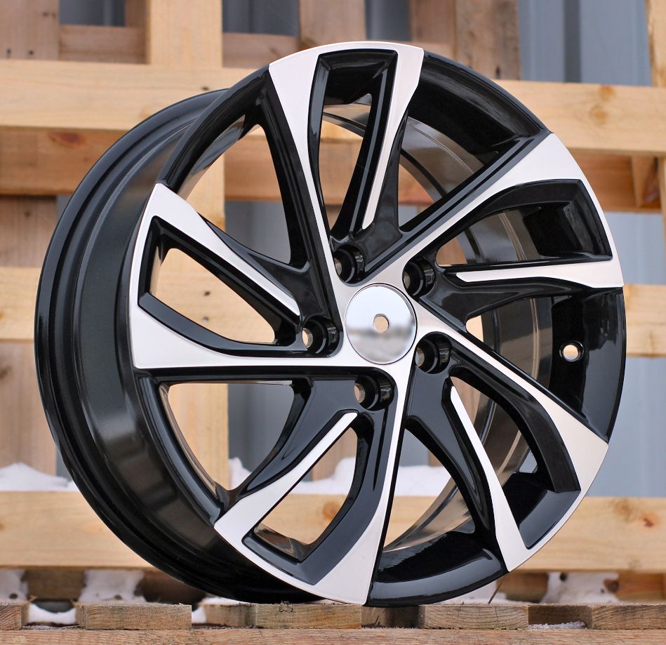 R15x6.5 5X98 ET 39 58.1 B1514 (B5760) Black Polished (MB) For FIAT (R+L4) 6.5x15 ET39 5x98