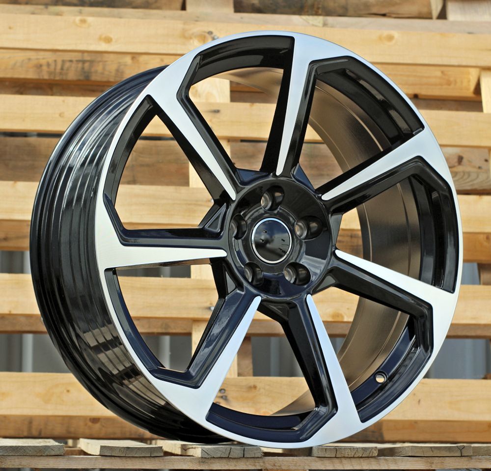 R19x8.5 5X112 ET 38 66.5 B5213 (YF7070) Black Polished (MB) For AUD (P2) (HYBRID FORGED) 8.5x19 ET38 5x112
