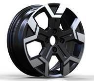 ALU PLATIŠČA R15x6 4X100 ET 40 60.1 B1407 Black Polished (MB) For DACIA (L6) 6x15 ET40 4x100