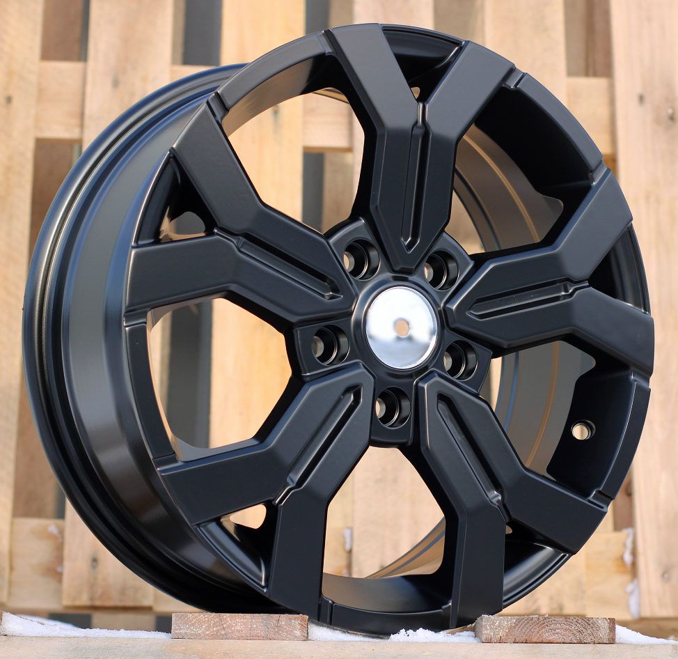  R16x6.5 5X114.3 ET 50 66.1 B1110 Black Half Matt (BLHM) For DACIA (R) (New MODEL) 6.5x16 ET50 5x114.3