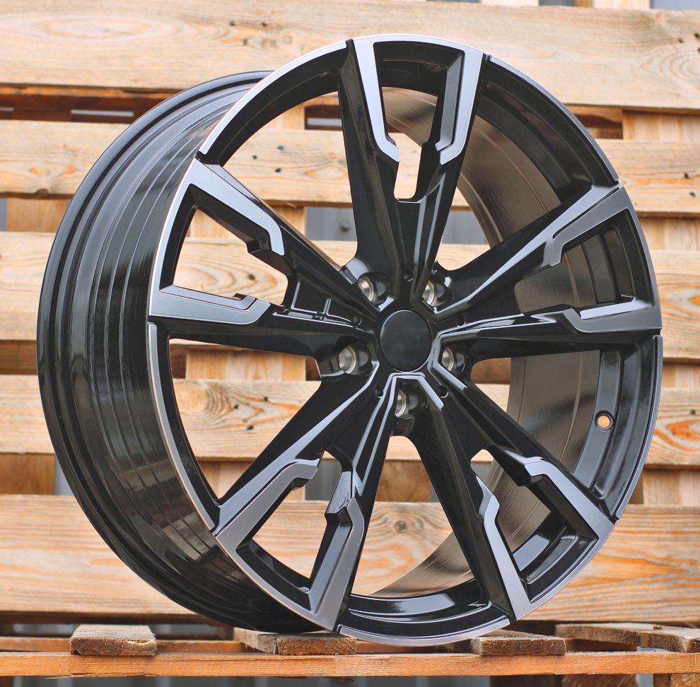 R19x8 5X120 ET 46 72.6 YF5710 Black Polished (MB) For BMW (Z6) (HYBRID FORGED) 8x19 ET46 5x120