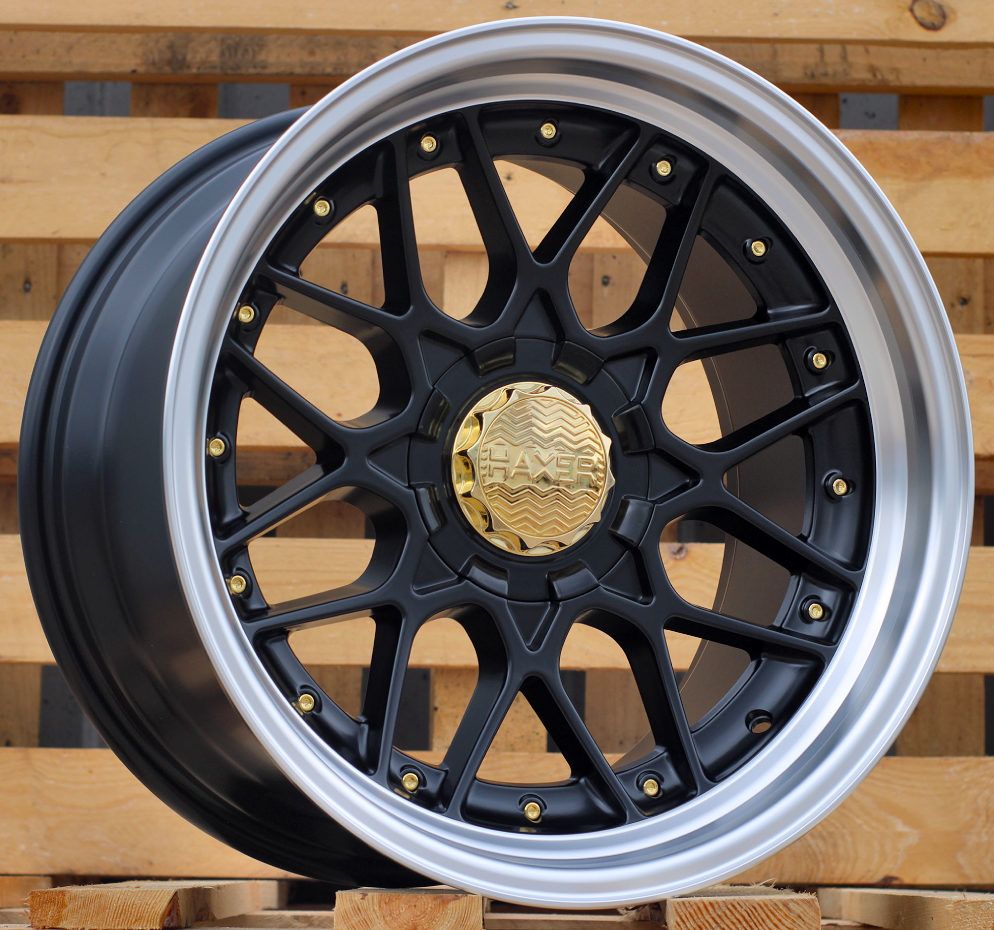  R18x10 10X120/112 ET 15 74.1 HX025 (HX025) Black Half Matt+Polished Lip (BLHMPL) For HAXER (P) (Rear) 10x18 ET15 10x120/112