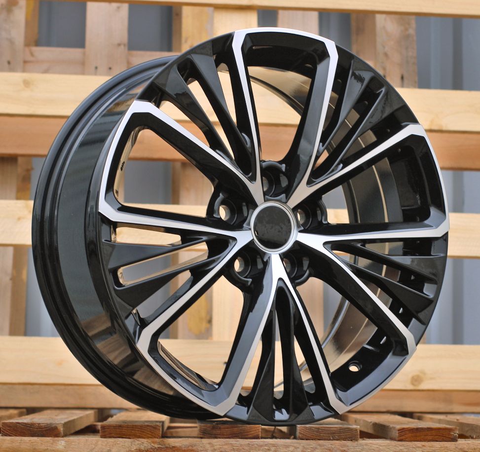 R17x7.5 5X114.3 ET 40 60.1 A5908 Black Polished (MB) For TOYOT (P) 7.5x17 ET40 5x114.3