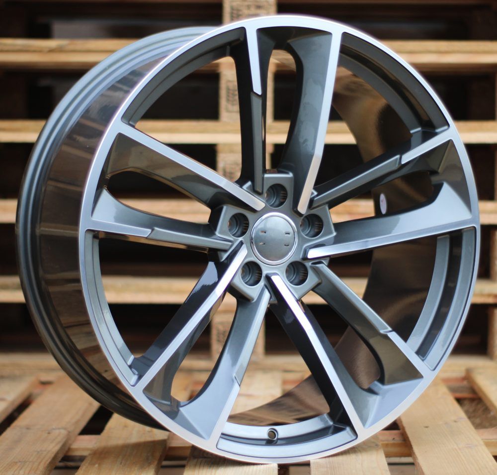  R21x9 5X112 ET 33 66.5 XFE81 (IN1065) Grey Polished (MG) For AUD (P1) 9x21 ET33 5x112